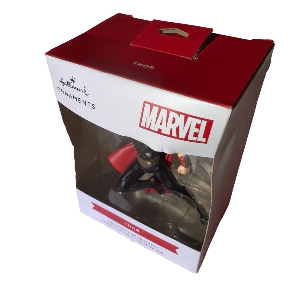 Hallmark 2021 Marvel THOR & Mjolnir 3” Christmas Tree Ornament Collective - Picture 6 of 7